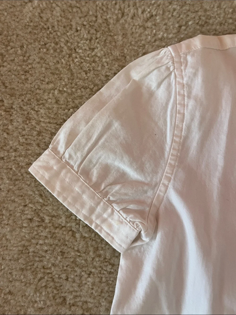 Polo by Ralph Lauren Off White Short-Sleeve Button-Down Shirt